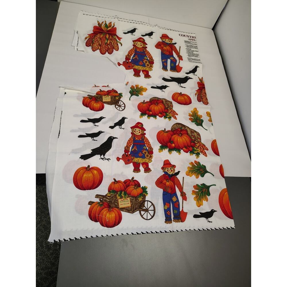 Cranston Print Works Country Autumn Appliques Fabric Panel by V.I.P. Halloween